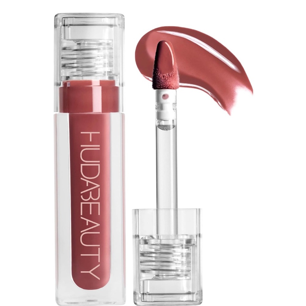 Huda Beauty Fauxfiller plumping lipgloss in Bombshell New